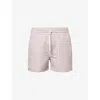 Arne Mens Mosaic Graphic-print Swim Shorts Stone Xl