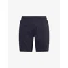 Arne Mens Navy Seersucker Relaxed-fit Cotton-blend Shorts In Blue