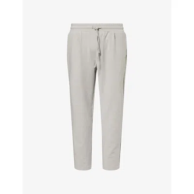 Arne Mens Stone Smart Casual Tapered-leg Woven Jogging Bottoms In Gray