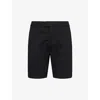 Arne Mens Tailored Chino Regular-fit Stretch-cotton Shorts Black In Black