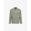 Arne Mens Olive Tailored Cotton Cargo Jacket Xs In Green