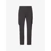 Arne Mens Utility Multi-pockets Regular-fit Stretch-woven Trousers Grey In Grey