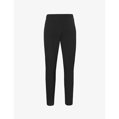 Arne Mens Black Active Tech Elasticated-waistband Regular-fit Tapered-leg Stretch-woven Trousers