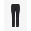 Arne Mens Black Active Technical Tapered-leg Stretch-woven Trousers In Black