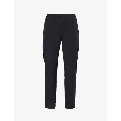 Arne Mens Black Cargo-pocket Relaxed-fit Stretch-woven Trousers
