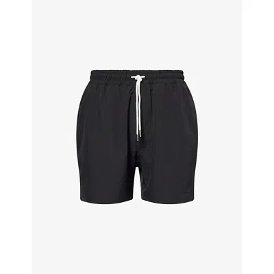 Arne Mens Black Essential Drawstring Swim Shorts Xl