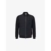 Arne Mens Black Hybrid Quilted Shell Jacket Xs In Black