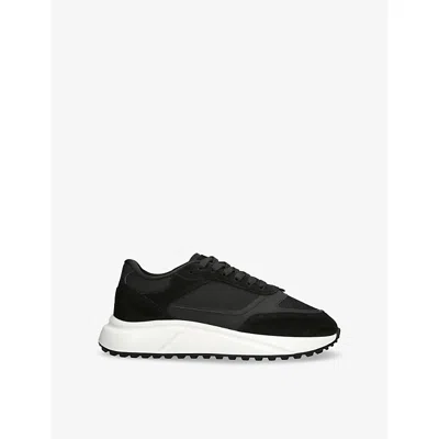 Arne Mens  Technical Runner Suede And Mesh Low-top Trainers
