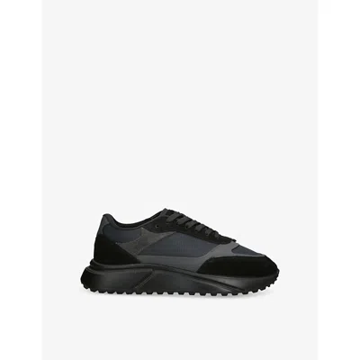 Arne Mens  Technical Runner Suede And Mesh Low-top Trainers