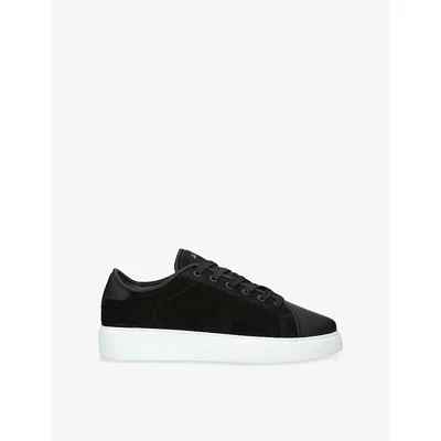 Arne Mens Blk/white Mid Court Suede Trainers Eur 46 / 12 Uk In Multi