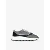 Arne Mens  Technical Runner Suede And Mesh Low-top Trainers In Blue Other