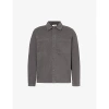 ARNE GARMENT-DYED BUTTONED STRETCH-COTTON OVERSHIRT