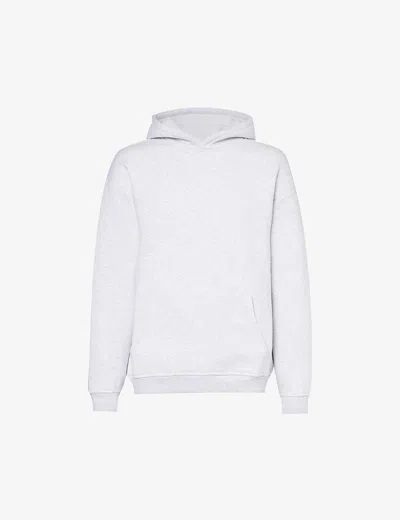 Arne Mens Grey Relaxed Dropped-shoulder Cotton-blend Hoody