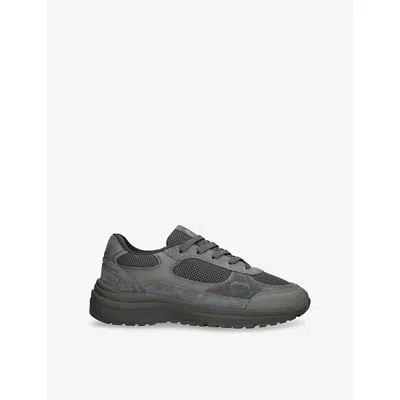 Arne Mens  Apollo Suede And Mesh Low-top Trainers
