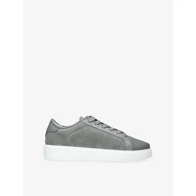 Arne Mens Grey/light Mid Court Suede Trainers Eur 42 / 8 Uk In Gray