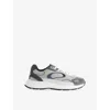 Arne Mens Grey/m.cmb Circuit Suede, Leather And Mesh Trainers Eur 40 / 6 Uk In Multi