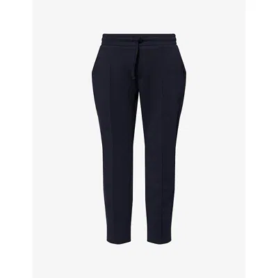 Arne Mens Navy Interlock Tapered-leg Stretch-woven Jogging Bottoms Xxl In Blue