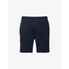 Arne Mens Navy Side-stripe Drawstring Technical-jersey Shorts Xs In Blue