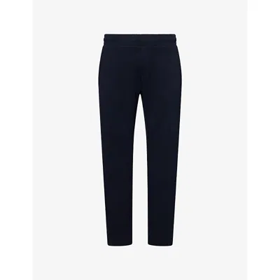 Arne Mens Navy Tapered-leg Cotton-jersey Jogging Bottoms Xxl In Blue