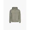 Arne Mens Olive Shell Padded Slim-fit Stretch-woven Windbreaker Jacket In Olive