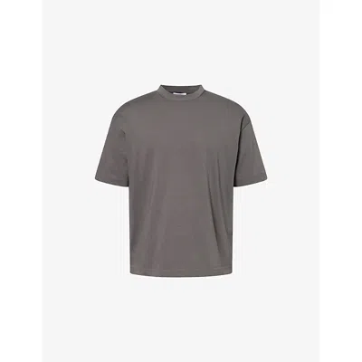 Arne Mens Relaxed-fit Cotton T-shirt Grey