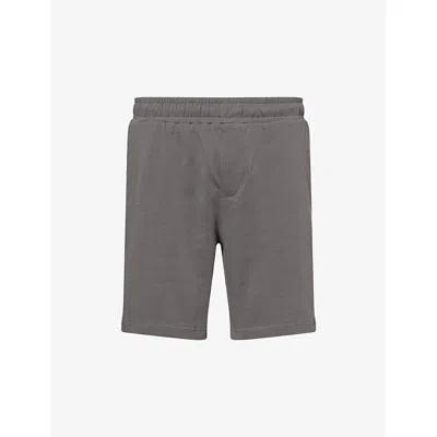 Arne Mens Relaxed-fit Straight-leg Cotton-jersey Shorts Grey