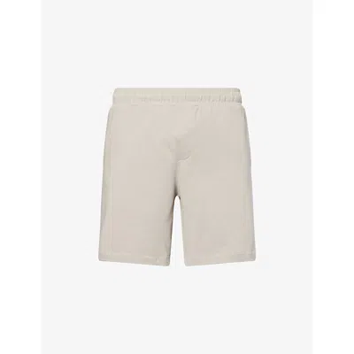 Arne Mens Relaxed-fit Straight-leg Cotton-jersey Shorts Stone