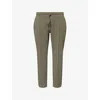Arne Mens Sage Interlock Tapered-leg Stretch-woven Jogging Bottoms In Green