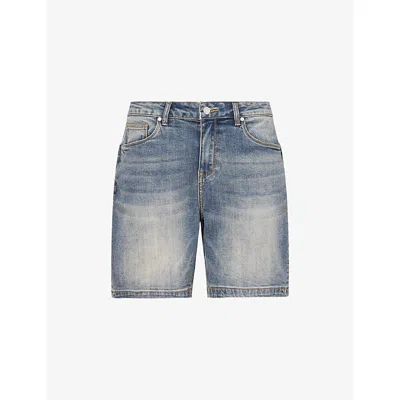 Arne Mens  Relaxed-fit Mid-rise Denim Shorts In Blue