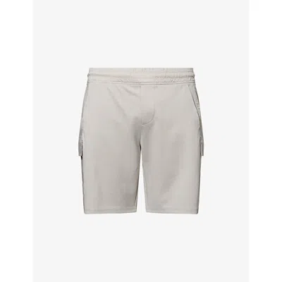 Arne Mens Stone Hybrid Cargo-pocket Woven Shorts In Gray
