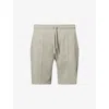 Arne Mens Stone Luxe Drawstring Stretch-jersey Shorts
