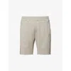 Arne Mens Stone Side-stripe Drawstring Technical-jersey Shorts Xs
