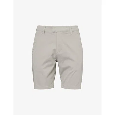 Arne Mens Tailored Chino Regular-fit Stretch-cotton Shorts Stone