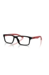 Arnette 52mm Rectangle Optical Glasses In Black