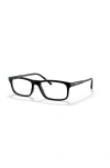 Arnette 52mm Rectangle Optical Glasses In Black