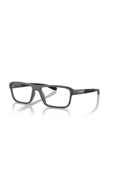 Arnette 52mm Rectangle Optical Glasses In Black