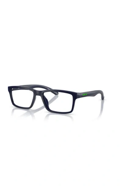 Arnette 52mm Rectangle Optical Glasses In Blue
