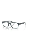Arnette 52mm Rectangle Optical Glasses In Blue