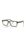 Arnette 52mm Rectangle Optical Glasses In Green