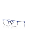 Arnette 53mm Rectangle Optical Glasses In Blue