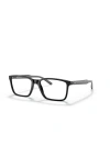 Arnette 54mm Rectangle Optical Glasses In Black