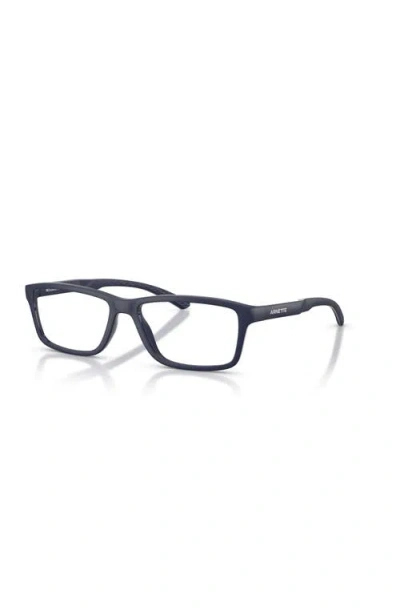 Arnette 55mm Rectangle Optical Glasses In Brown