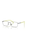 Arnette 55mm Rectangle Optical Glasses In Pattern