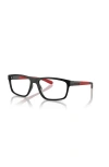 Arnette 56mm Rectangle Optical Glasses In Black