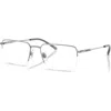 Arnette 56mm Rectangle Optical Glasses In Metallic