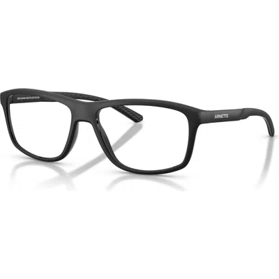 Arnette 57mm Rectangle Optical Glasses In Black