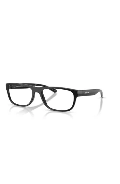 Arnette 58mm Rectangle Optical Glasses In Black
