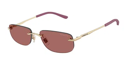Arnette An3096 748/69 Men's Sunglasses Gold Size 55