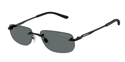 Arnette An3096 Polarized 737/81 Men's Sunglasses Black Size 55 In Green