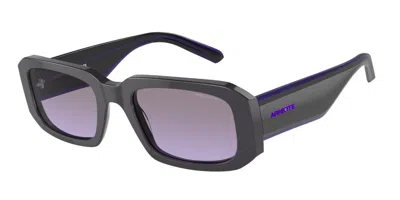 Arnette An4318 Thekidd 12404q Men's Sunglasses Grey Size 53 In Dark Grey